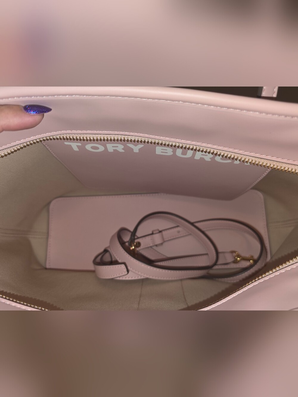 Tory Burch Gemini Link Tote Coastal Pink - Picture 4 of 4